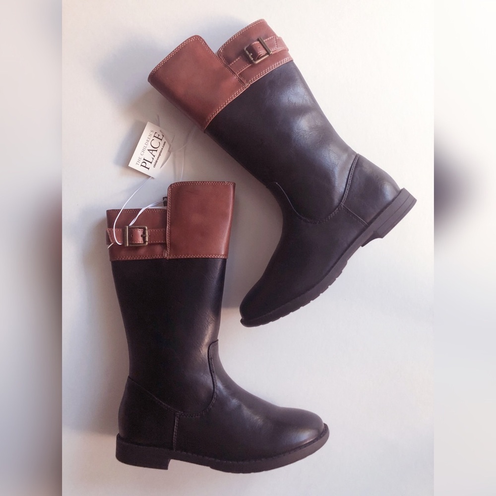 The Children’s Place Girls 1 Buckle Riding Boots